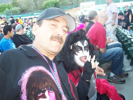Dad Art  and AJ at a Kiss Concert 8/31/08