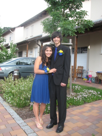 My son and his girlfriend going to prom