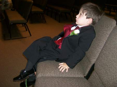 Pooped after the wedding