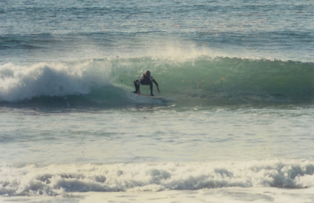 Surfing at Del Mar, California (1984)