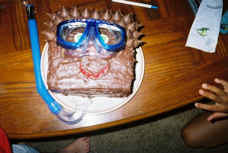 "snorkeler" cake for my grandson!