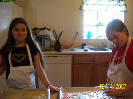 Making cookies at Michaela's in Westlake