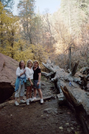 hiking with friends