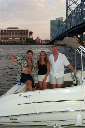 Joey, Linda, Bill Lane ~ Boating in JAX