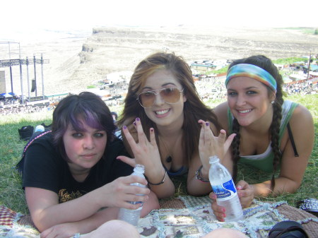 My daughter Heather (middle) and her friends