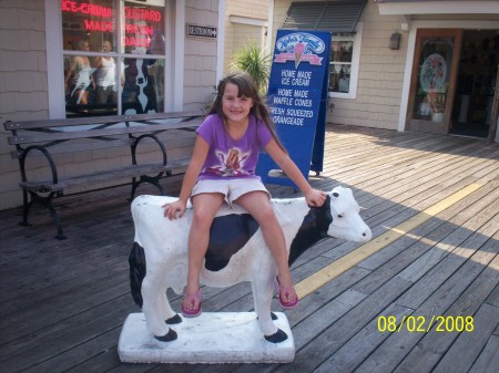 Madison having a cow!!!