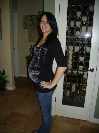 My daughter, Larissa, when pregnant with Riley