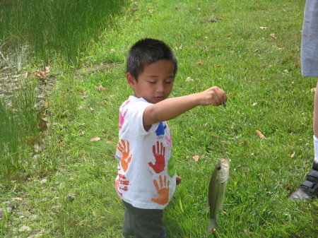 Grant's first fish