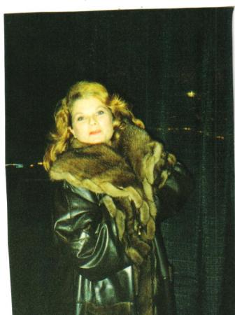 me in same fur coat at same fashion show