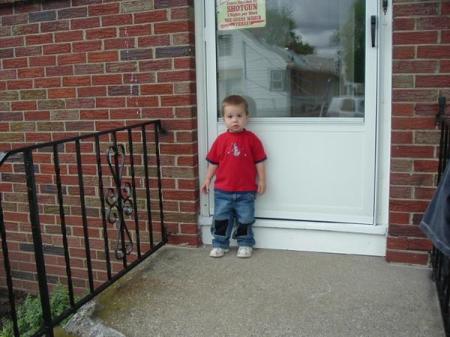 Stevyn on the nieghbors porch