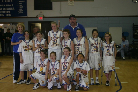 Carly's Basketball team 1st PLace Jan 2008