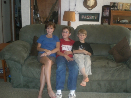 me, Ryan and Jacob at home relaxing.