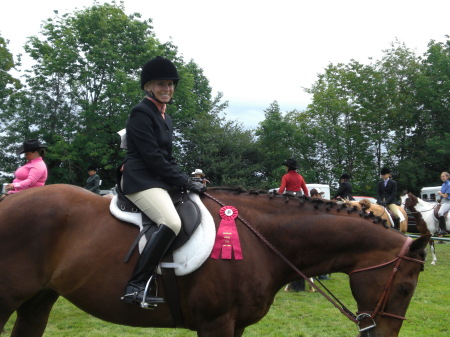 Kell competing at a horse show
