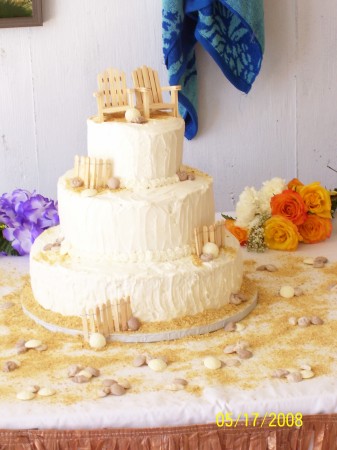 Sis's wedding cake