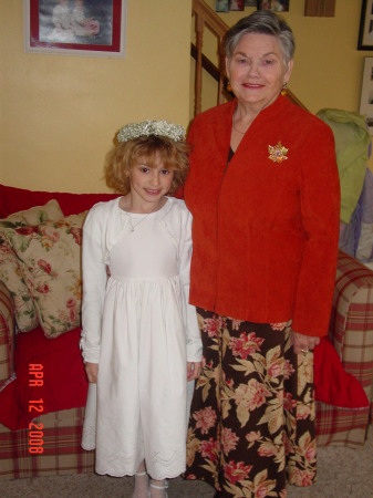 Rhiannon & my mom on her communion 4/12/08