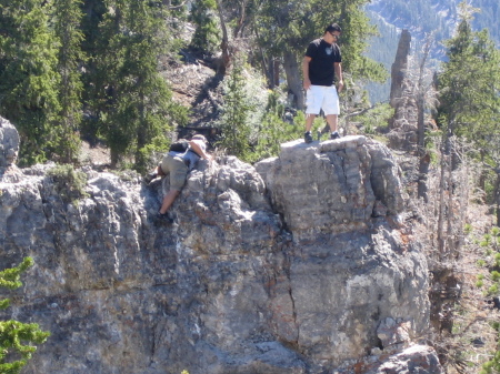 phil & dave atop of a small peak 1