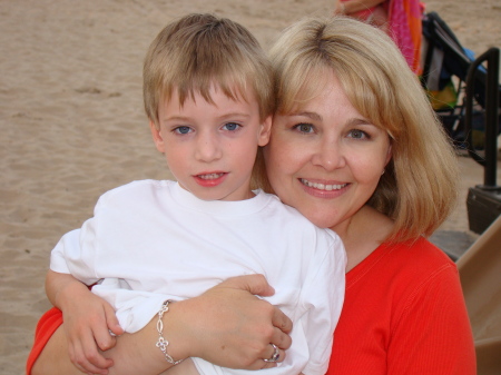 Mommy and Alex 2008 - Lake Michigan