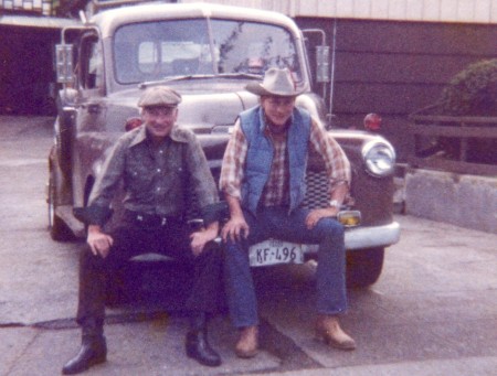 My Dad and me with the old Dodge