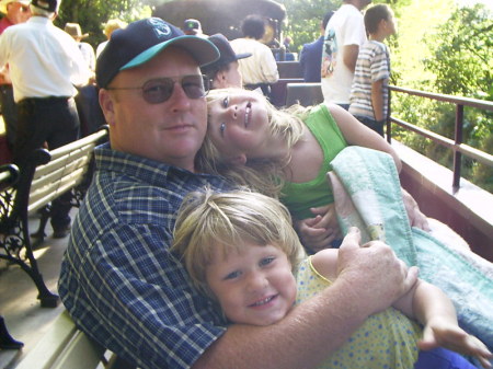 Jeff and twins train ride