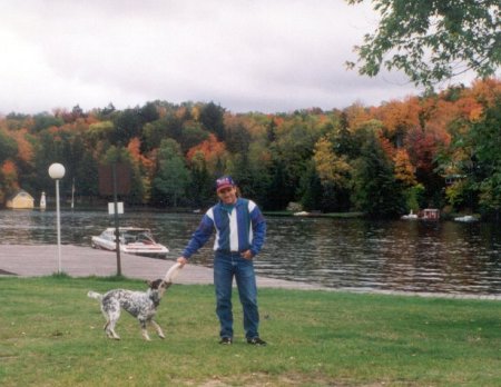 Old Forge with my dog Kirin