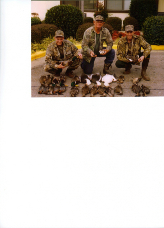 Bobby, Scott and Chris Duck Hunting