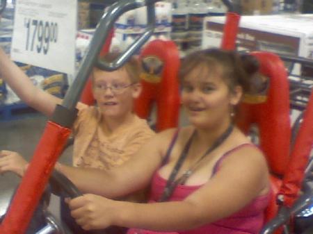 Dom and Brit at Sam's club in Sioux Falls