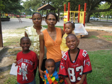 Me and my daughter & grandkids.