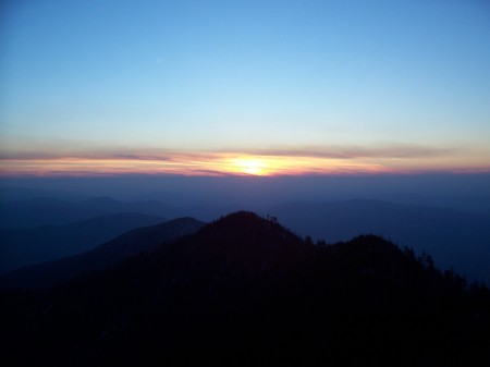 Sunset on LeConte Mountain