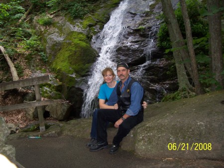 Tony and Becky at Crabtree Falls