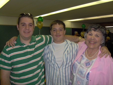 Son's Nick, Kyle and Grandma Viviane French