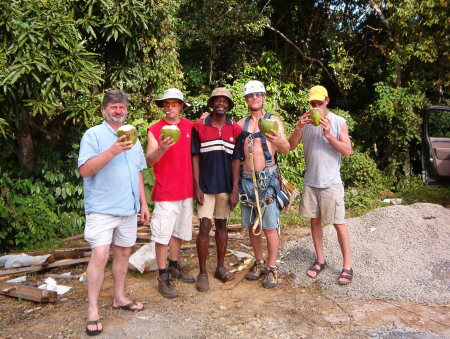Working in St Lucia Jan 2004