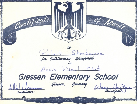 Giessen Elementary - Audio Visual Club 1971