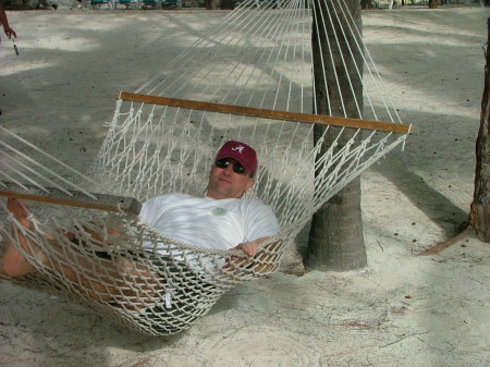 Jeff chillin on CocoCay, Bahamas