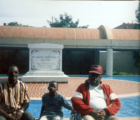My Dad, a Nephew and me at  MLK Site.