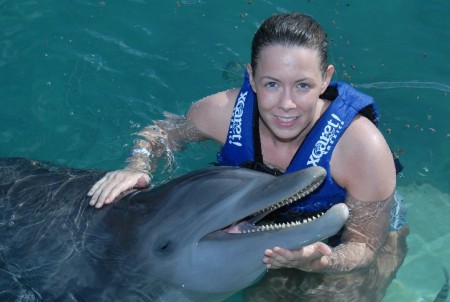 April and a Dolphin