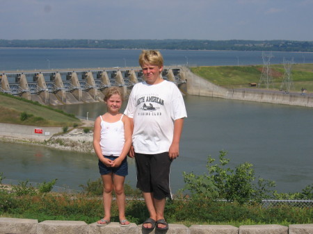 The kids at Gavins Point Dam