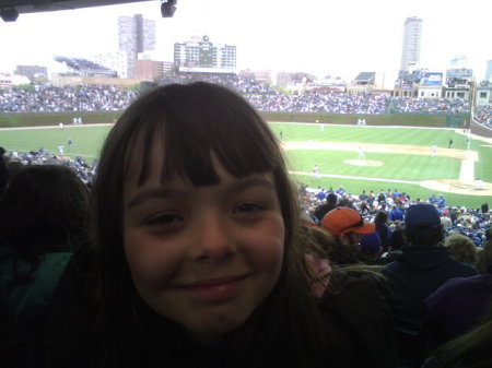 Julie at the Cubs Game