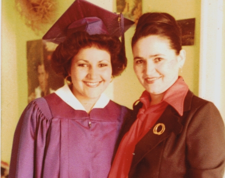 1978 high school grad with mom