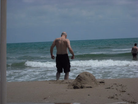 Me taking a dip in the Black sea,2008