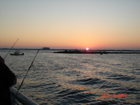 SUNSET NEAR THE NORTH JETTIES