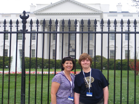 Denise & Zach at the White House April 2008