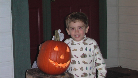 Dylan, age 3 1/2, Halloween 2008
