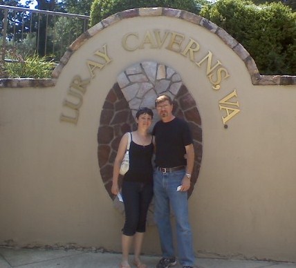 Lena and I visiting Luray Caverns.