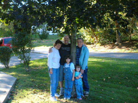 My family in the mountains