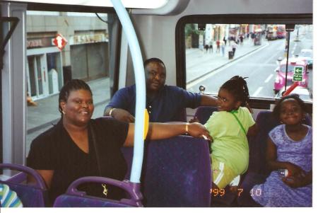 on double-decker in london