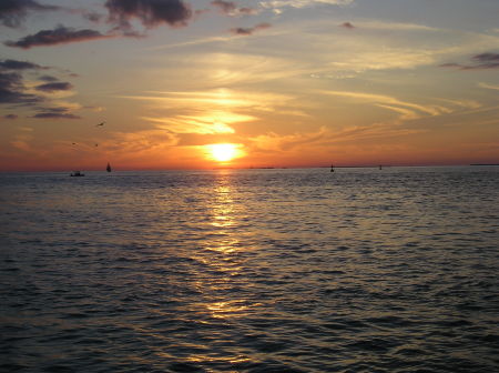 sunset at Key West at Mallory Sq. 1 windy nite