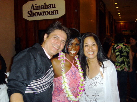 Me as Diana Ross, with my 2nd family in Hawaii