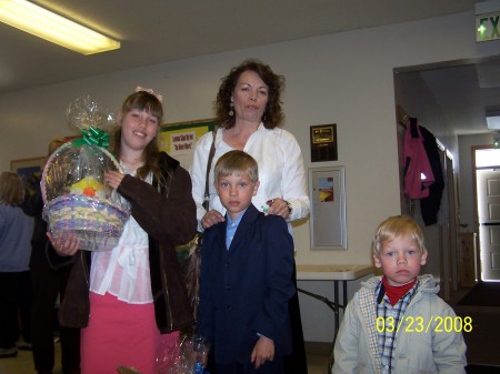 My children and I after mass last easter.