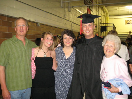 Dan's graduation at Aitkin High School 08
