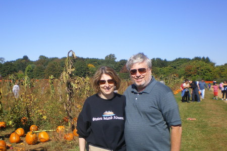Caren and me, Annual Family Pumkin picking